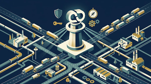 Total control: The central data engine "The Sovereign Hub" oversees the supply chain.