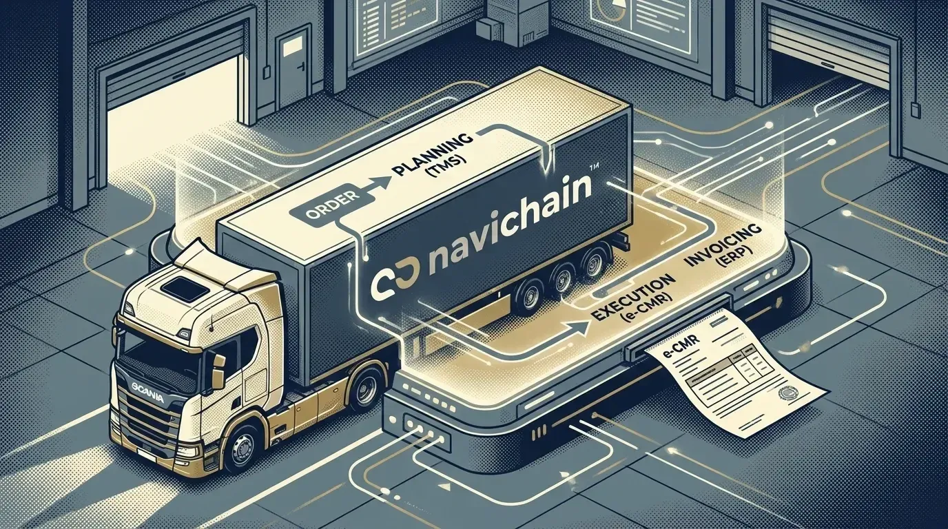 Navichain-logotyp - enhetlig logistikplattform: Din pålitliga partner inom digital logistikinnovation.