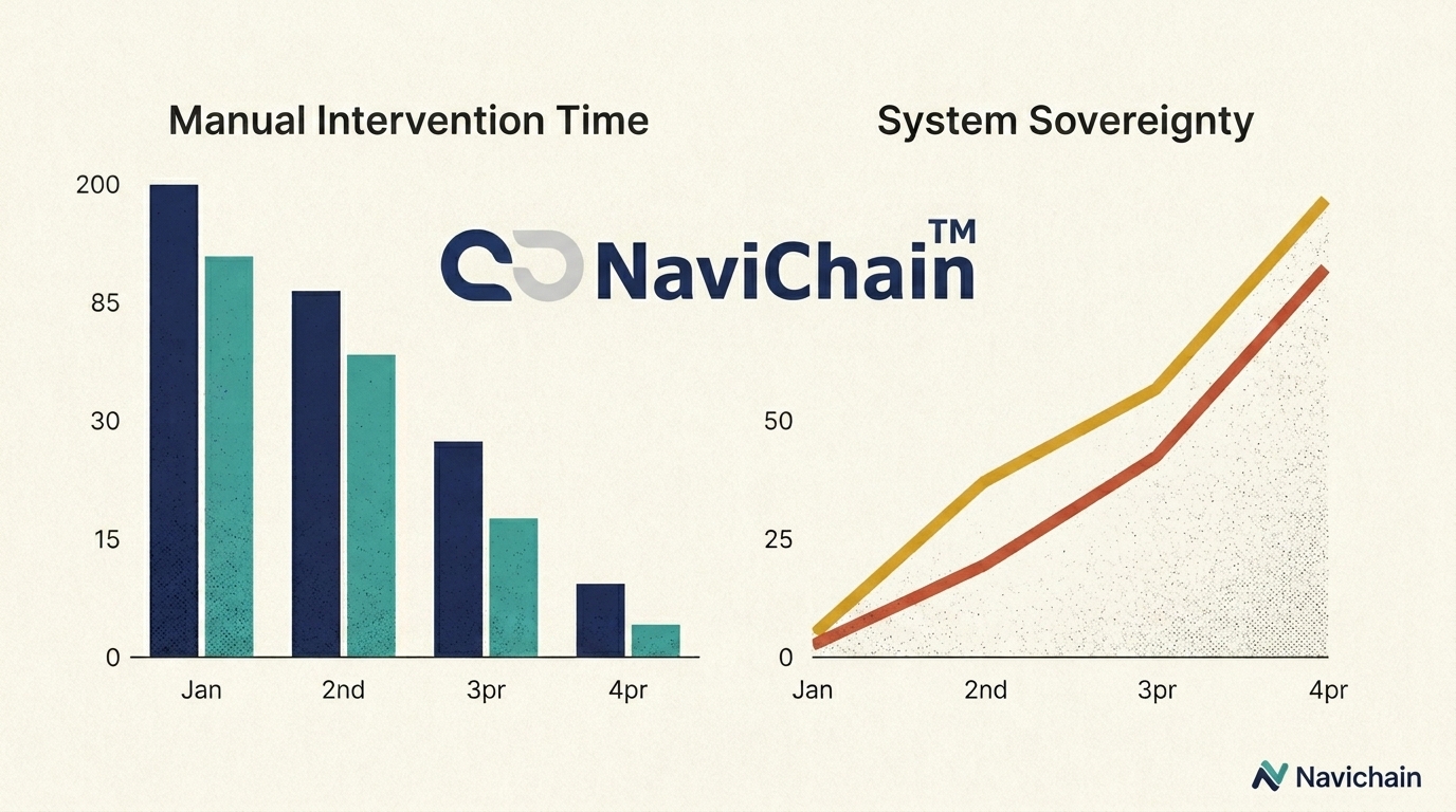 Chart: Manual Intervention Time and System Sovereignty