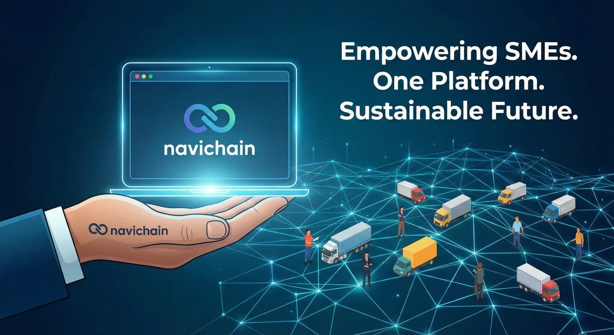 Navichain logo: A symbol of innovation and efficiency in logistics solutions.
