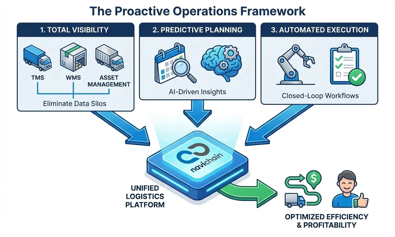 Schematic showing data sovereignty and secure EU hosting for GDPR compliant logistics platforms.