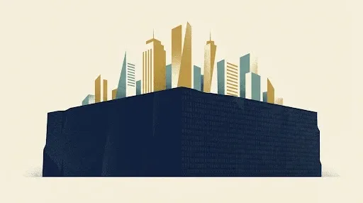 Illustration av datasuveränitet som grundsten