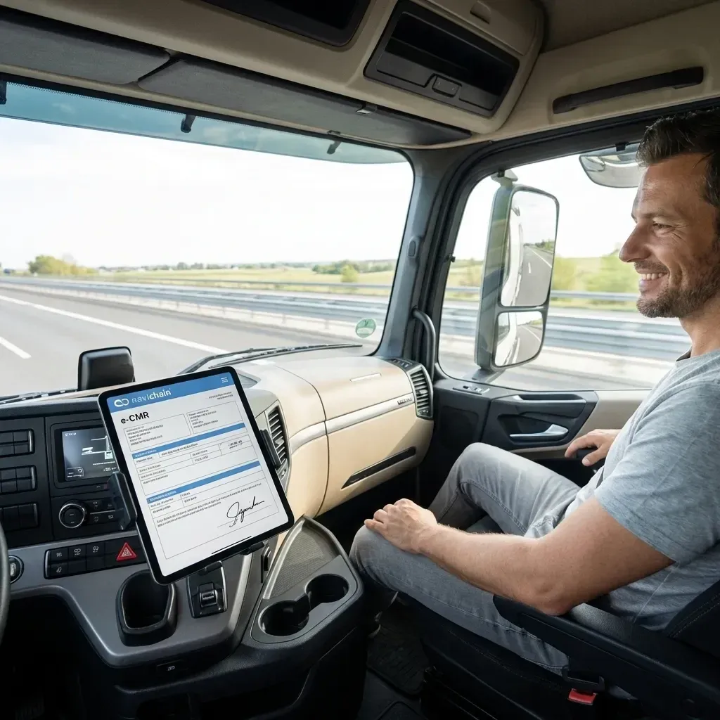 Data flow between TMS, WMS, invoicing, and asset management in a secure regional platform.