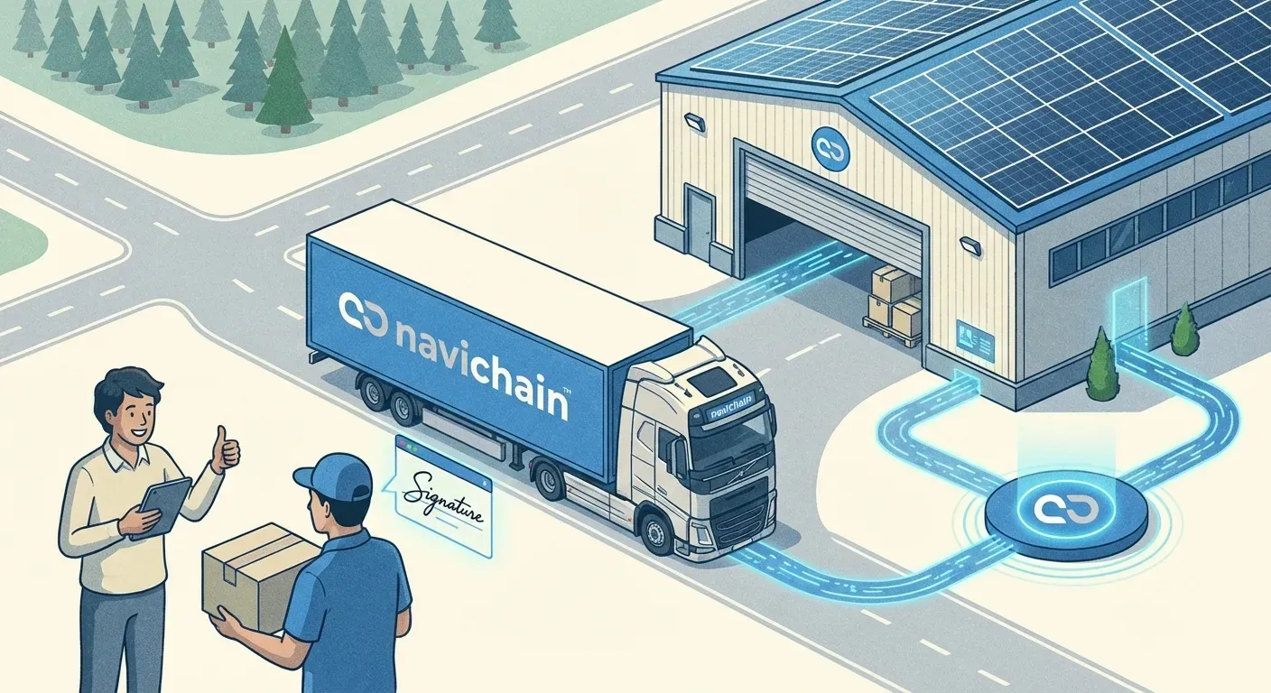 Navichain-logotyp som symboliserar lösningar för effektiv avvikelsehantering och datadriven optimering.