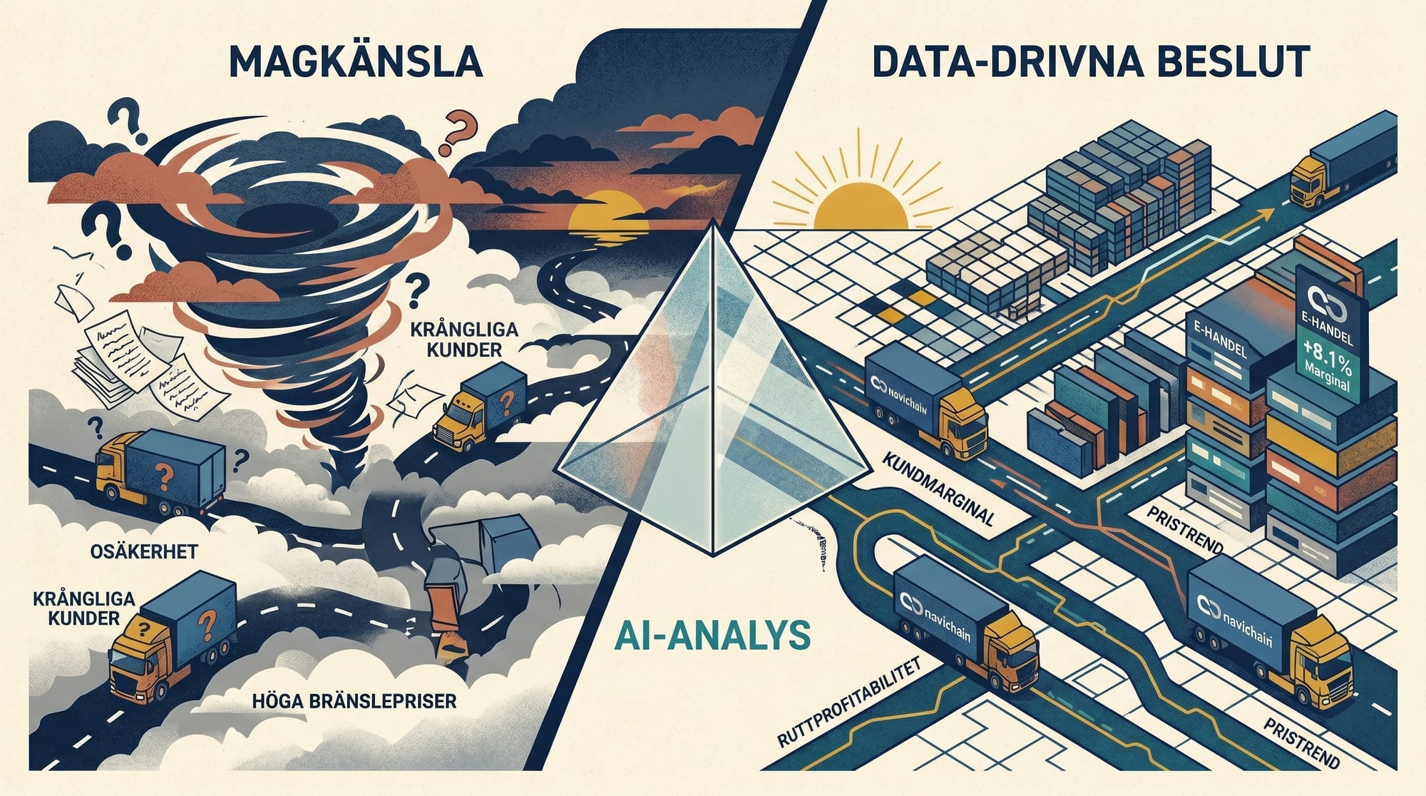 Du kör på magkänsla. Din konkurrent kör på data.