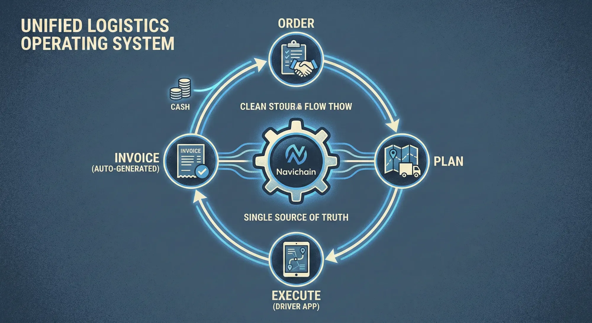 Unified logistics platform integrates TMS, WMS, billing, for seamless data flow.