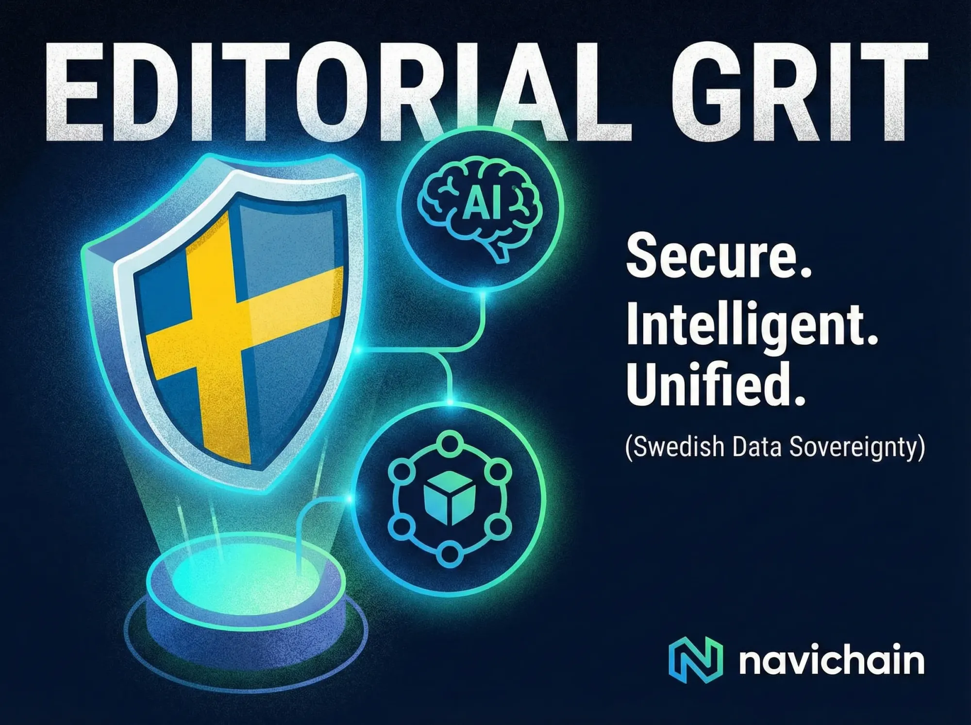 Navichain logo representing secure data integration in haulage partnerships, ensuring efficiency and compliance.