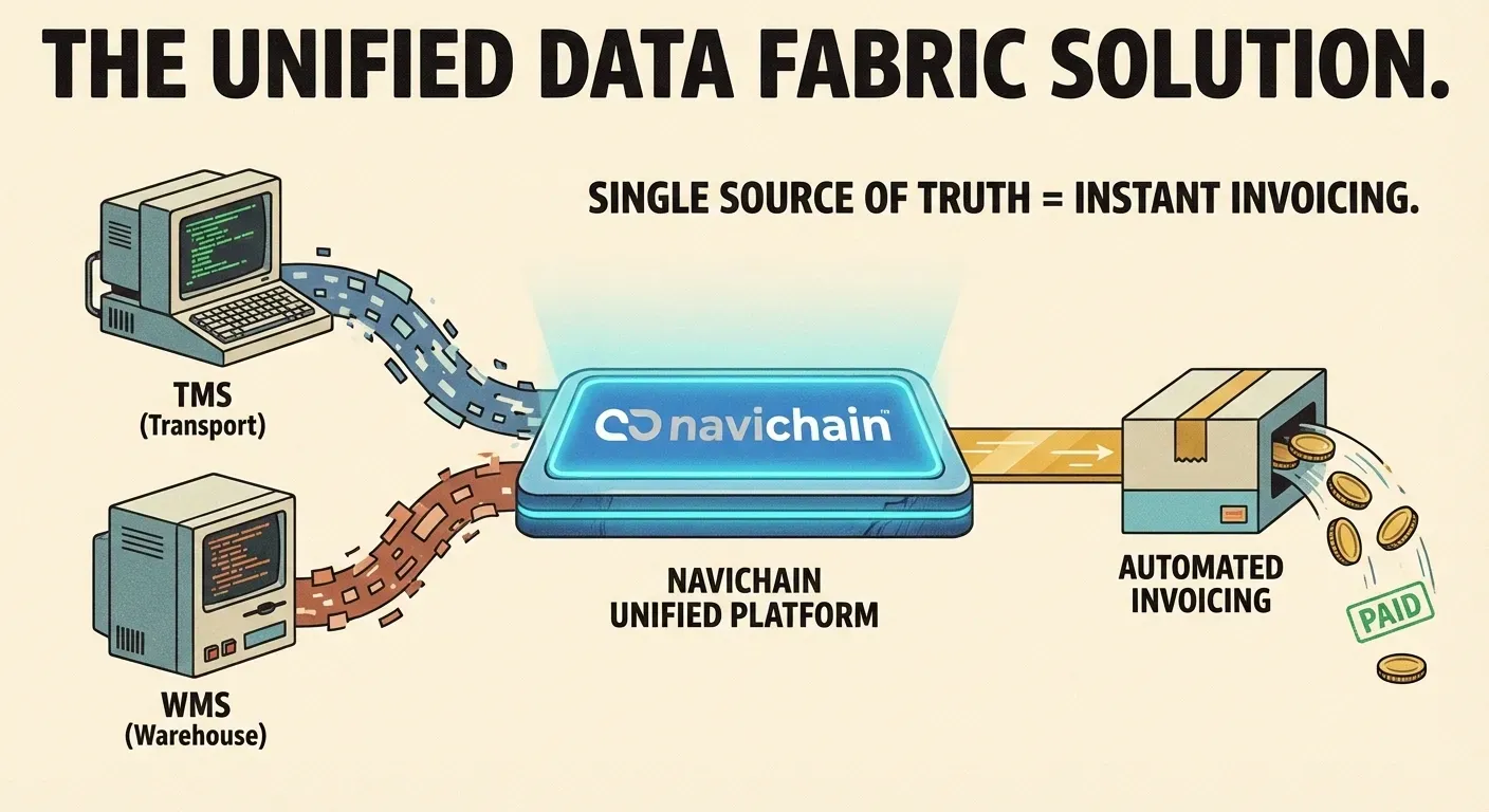 Integrated data flow reveals haulage and logistics business optimisation opportunities through connected systems.