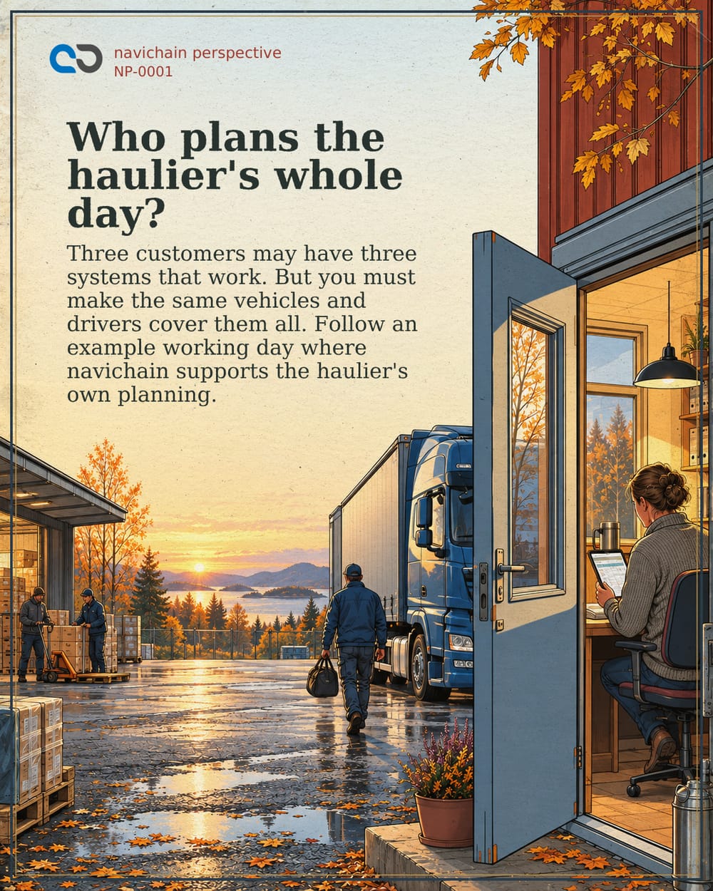 The customer's system controls the customer's flow — who controls the haulier's?