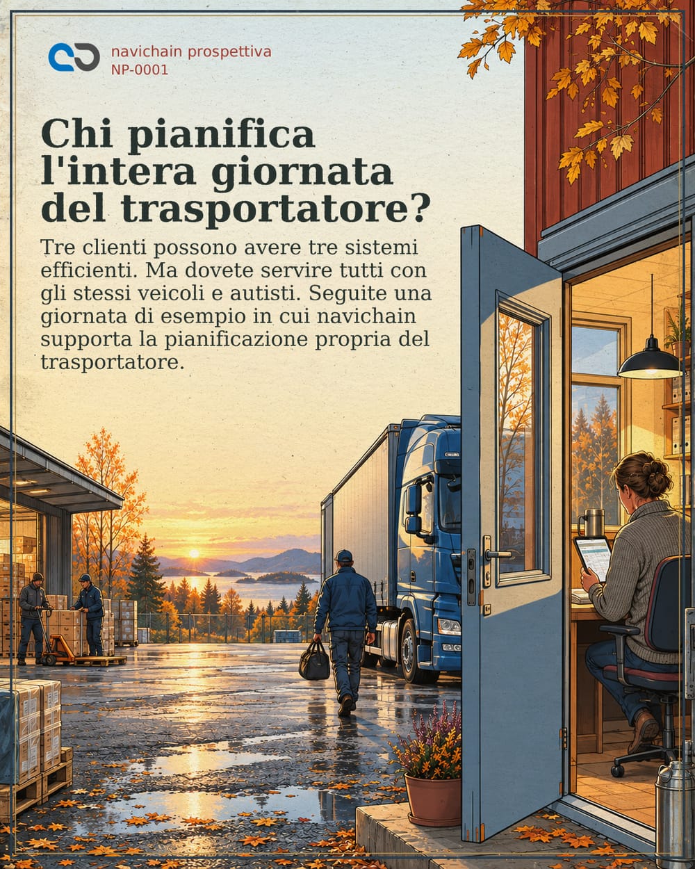 Il sistema del cliente organizza il suo trasporto. Chi organizza tutta la vostra giornata?