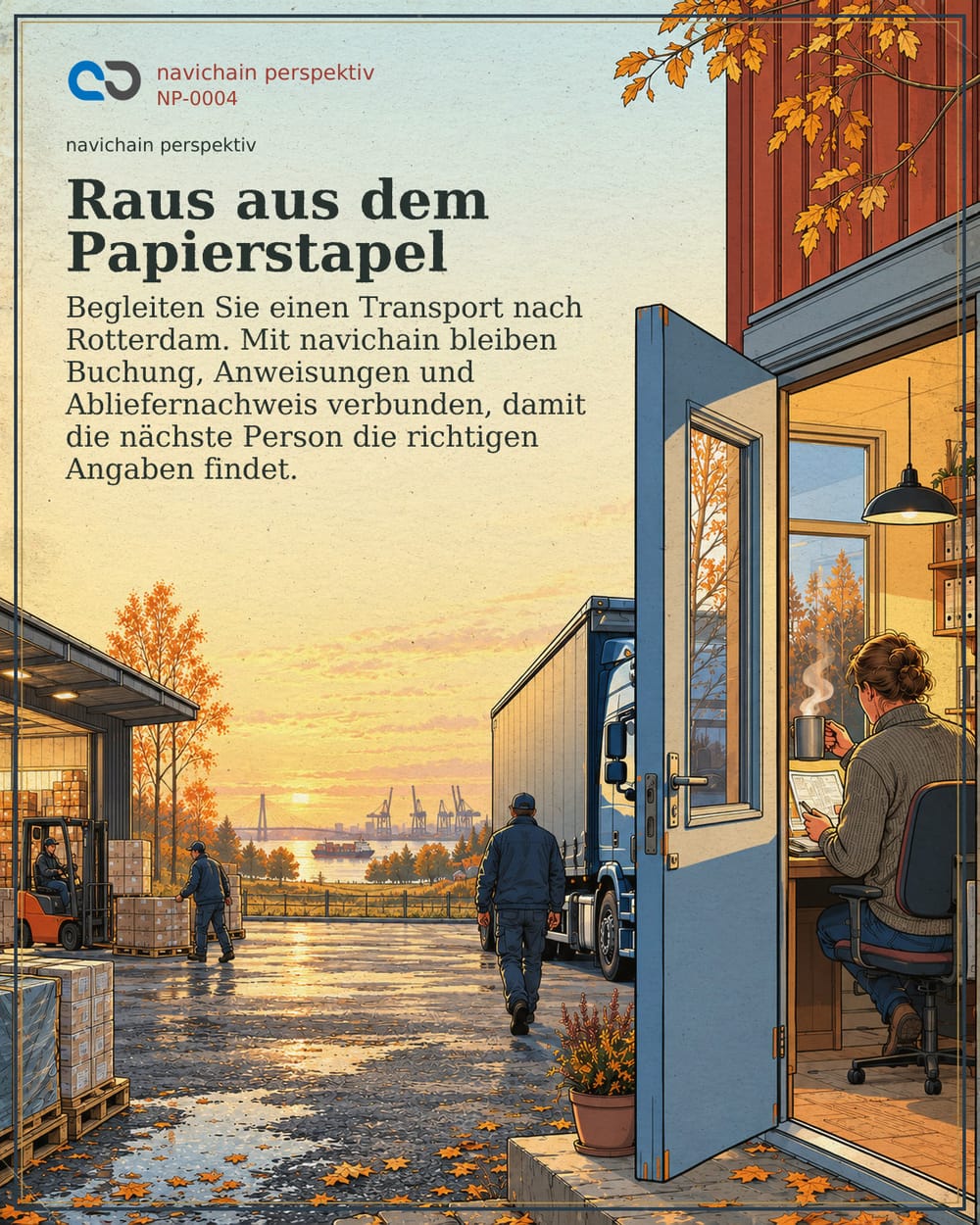 Sind Ihre Transportinformationen bereit, den Papierstapel zu verlassen?