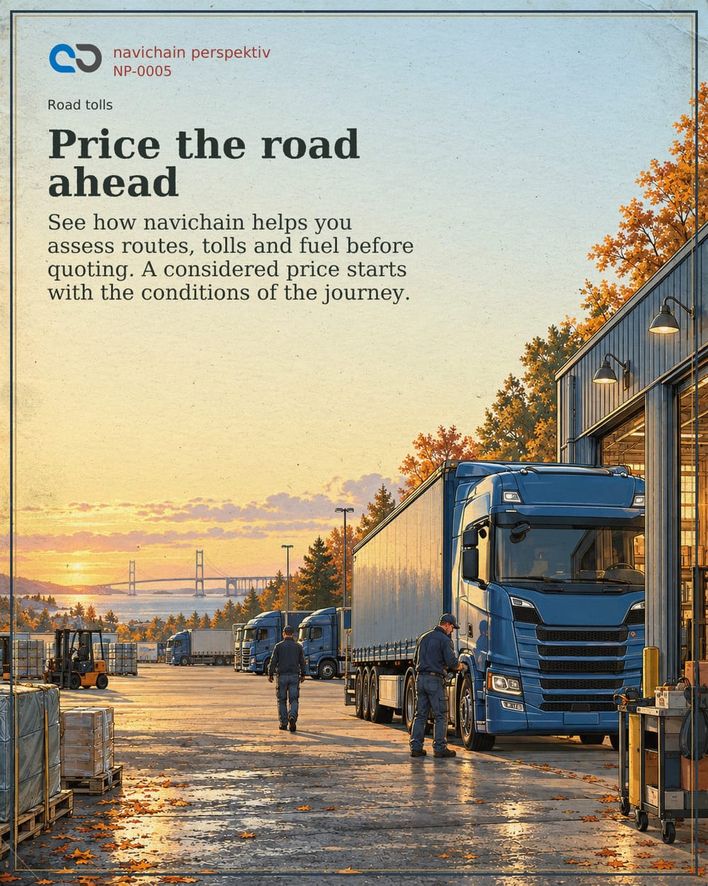 The road costs money before the truck moves